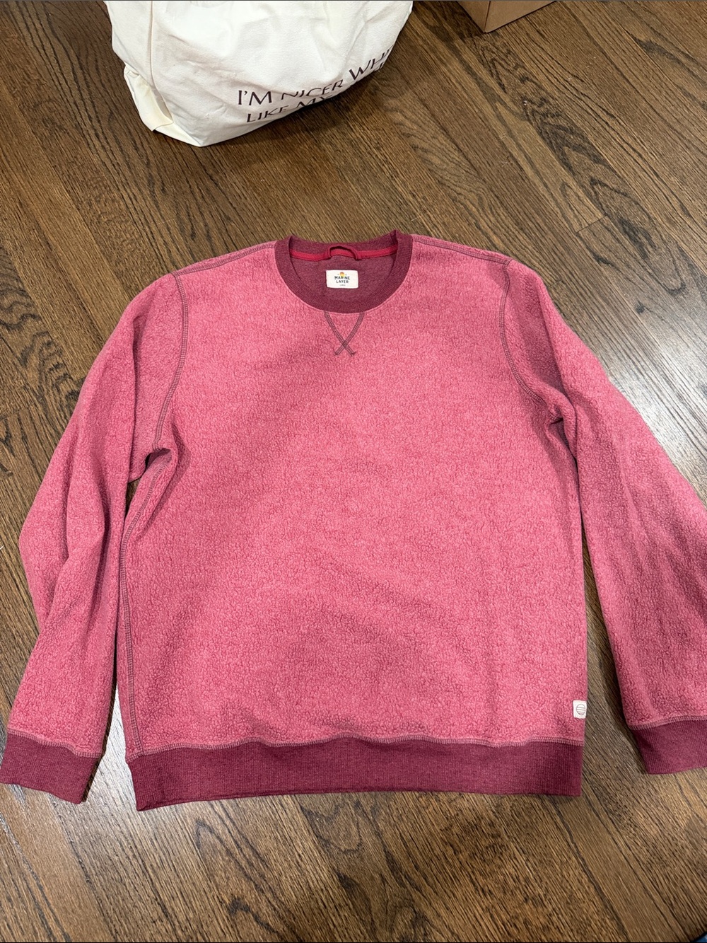 Marine Layer Men's crewneck fleece sweatshirt